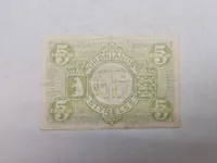 Sjælden original 5 krone seddel - Grønlands styrelse