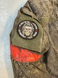 Rusisk vinterjakke fra slagmarken i Ukraine