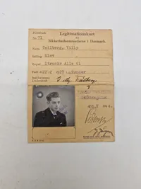 Originalt  Dansk ID kort og Ausweis WW2