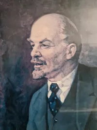 Stort originalt billede af Lenin - skal afhentes i Vordingborg