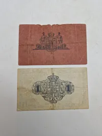 Originale danske 1 krone sedler