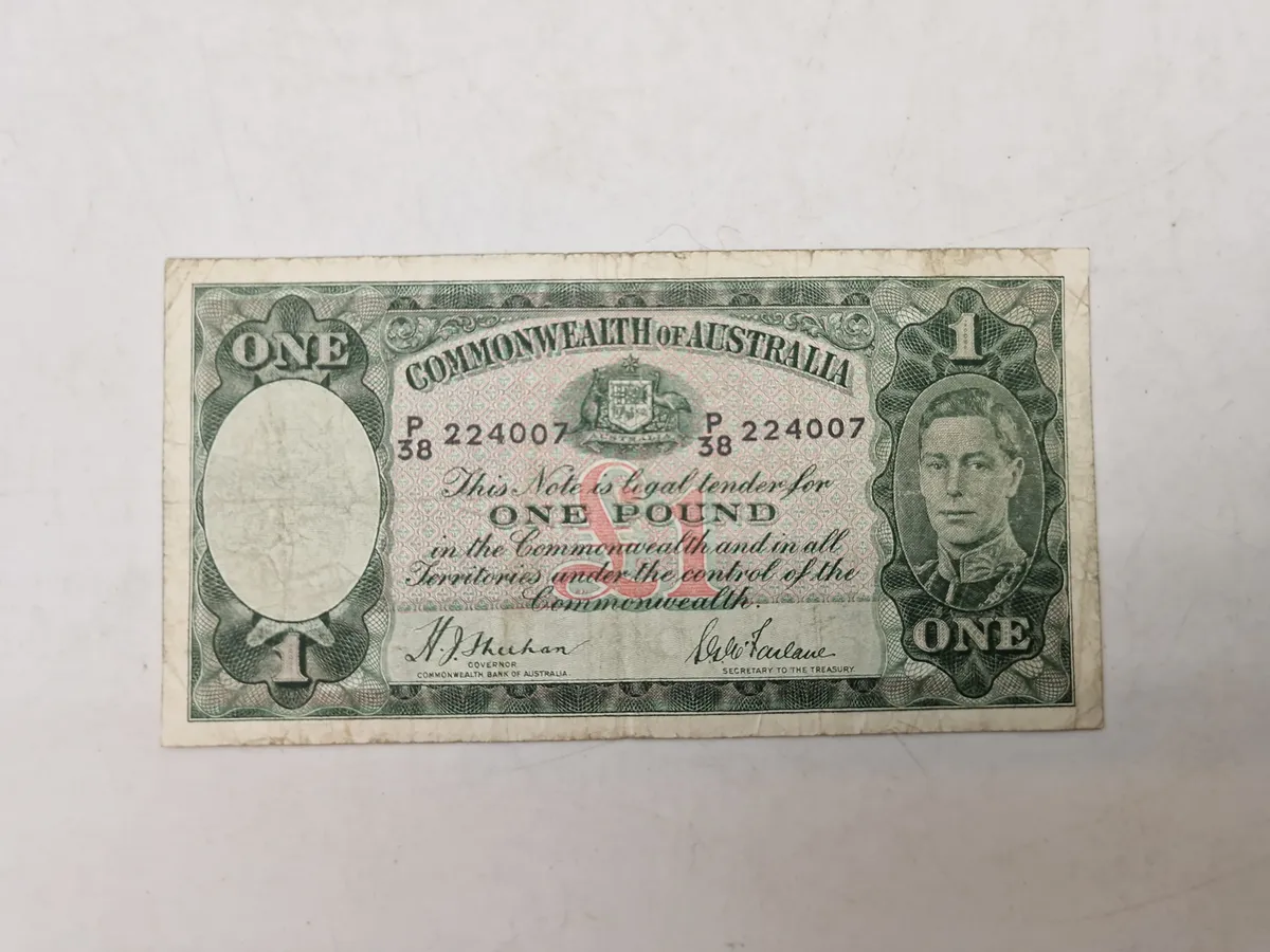 Original australsk seddel
