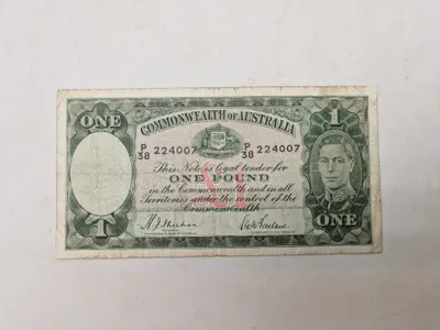 Original australsk seddel