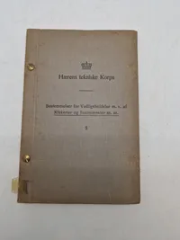 Hærens tekniske Korps

Bestemmelser for Vedligeholdelse m. v. af

Kikkerter og Instrumenter m. m.