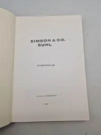 SIMSON & CO.

SUHL

KOMPENDIUM