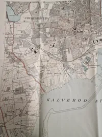 Originalt kort over skydeterrænet på Amager fælled