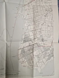 Originalt kort over skydeterrænet på Amager fælled