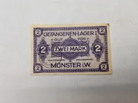 Original 2 mark ww1 Kriegsgefangenenlager Münster