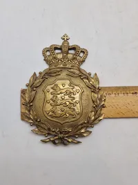 Originalt dansk M/23 nummerplade logo - det helt store for kampvogn