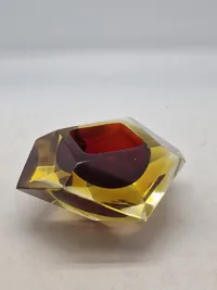 Original Sommerso" Murano skål i mundblæst kunstglas, 1960´erne.