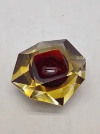 Original Sommerso" Murano skål i mundblæst kunstglas, 1960´erne.