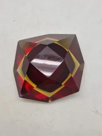 Original Sommerso" Murano skål i mundblæst kunstglas, 1960´erne.