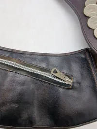 Originalt Vintage Argentina Gaucho Leather belt - prydet med mønter og pynt