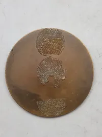 Stor bronze token med motiv af Mozart