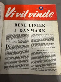 Sjældent originalt nedkastet Engelsk propaganda forklædt som Julekatalog for at snyde Tyskerne