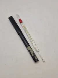 Ældre tysk termometer med etui