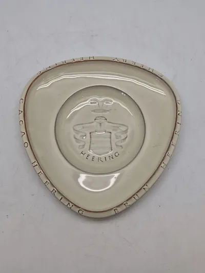 Original Palshus plakette med reklame for Herning Chokolade