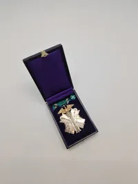 Original WWII Japanese Order of the Golden Kite 7th Class with Case & Rosette