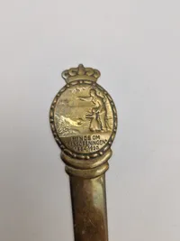 Veludført brevåbner - til minde om genforeningen 1920