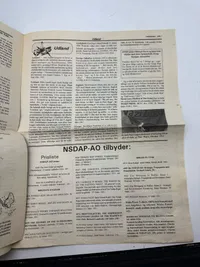 Originalt eks af den danske  nazistiske avis “Fædrelandet”