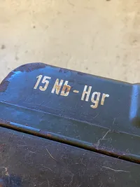 Sjælden original tysk kasse til M/24 stavhåndgranater (nebel/røg)