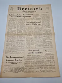 To originale eks af avisen “Revision” som var kendt for at hjælpe danske ss frivillige efter krigen