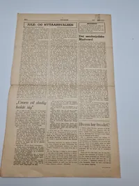 To originale eks af avisen “Revision” som var kendt for at hjælpe danske ss frivillige efter krigen