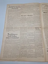 To originale eks af avisen “Revision” som var kendt for at hjælpe danske ss frivillige efter krigen