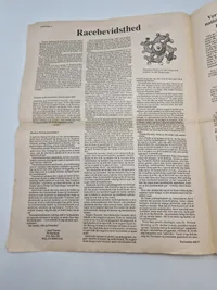 Originalt eks af den danske  nazistiske avis “Fædrelandet”