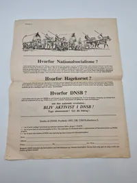 Originalt eks af den danske  nazistiske avis “Fædrelandet”