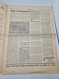 Originalt eks af den danske  nazistiske avis “Kamptegnet”