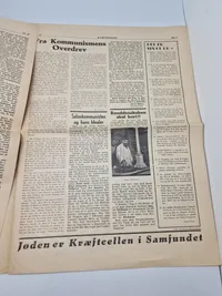 Originalt eks af den danske  nazistiske avis “Kamptegnet”