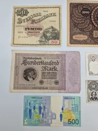 Samling originale pengesedler