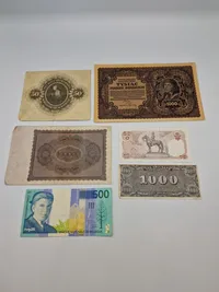 Samling originale pengesedler