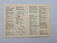 Samling originale rejsechecks