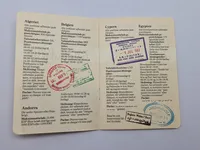 Samling originale rejsechecks