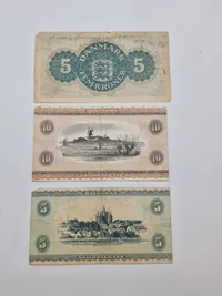 Samling originale danske pengesedler