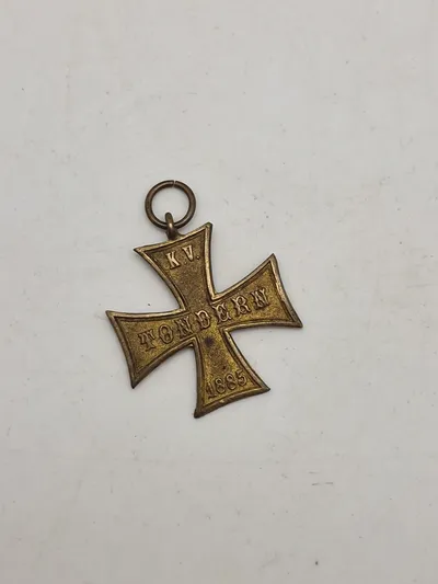 Sjælden originalt tysk veteran kors - Tondern/Tønder Danmark
