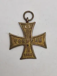 Sjælden originalt tysk veteran kors - Tondern/Tønder Danmark