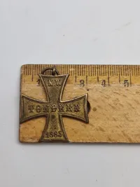 Sjælden originalt tysk veteran kors - Tondern/Tønder Danmark