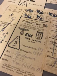 Lot originale tyske rationeringsmærker fra ww2