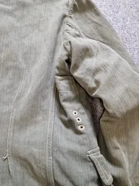 Original Wehrmacht Heer leichte M43 Drillich-Feldbluse für Mannschaften med rest af påsyet ørn