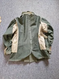 Original Wehrmacht Heer leichte M43 Drillich-Feldbluse für Mannschaften med rest af påsyet ørn