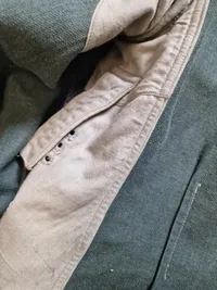 Original Wehrmacht Heer leichte M43 Drillich-Feldbluse für Mannschaften med rest af påsyet ørn
