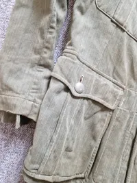 Original Wehrmacht Heer leichte M43 Drillich-Feldbluse für Mannschaften med rest af påsyet ørn
