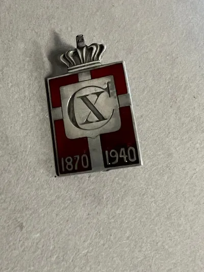 Originalt Georg Jensen kongemærke af Sterling sølv