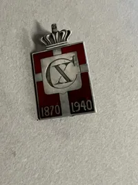 Originalt Georg Jensen kongemærke af Sterling sølv