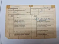 Sjældent lot fra modstandsmand bosiddende i Tønder - han har været ansat ved de danske statsbaner, og har derfor haft tysk Ausweis. Efter ww2 var han i den danske brigade i Tyskland