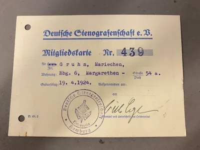 Original tysk Stenograf hæfte - ww2
