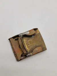Originalt bæltespænde fra hærens materiel og færdselsskole